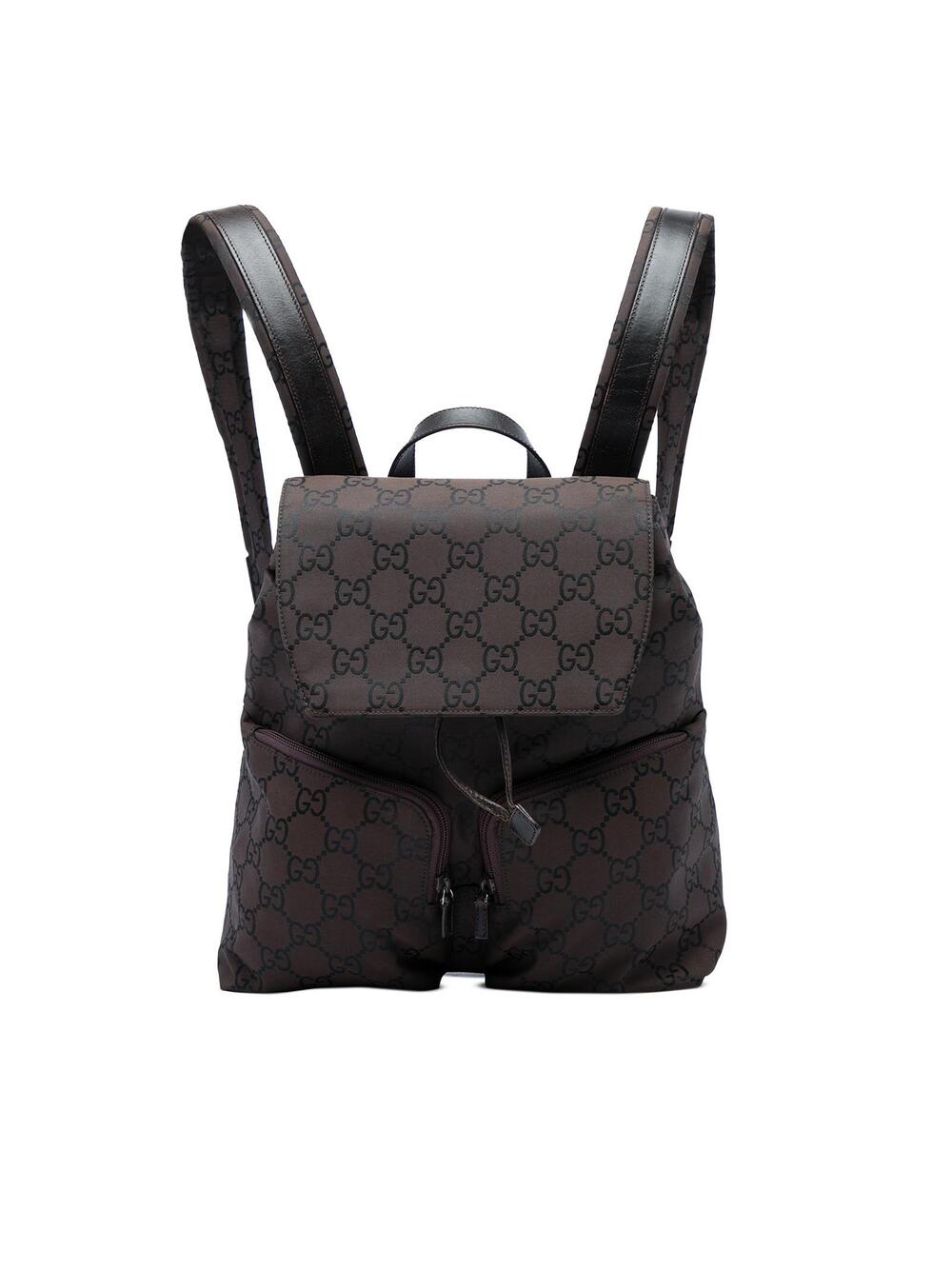 Gucci Gg Nylon Backpack Pre-Loved Dark #374677G53B